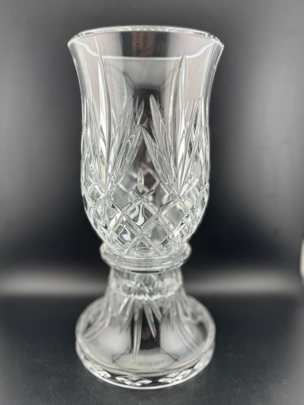 PartyLite Savannah 2-Piece Crystal Hurricane Lamp